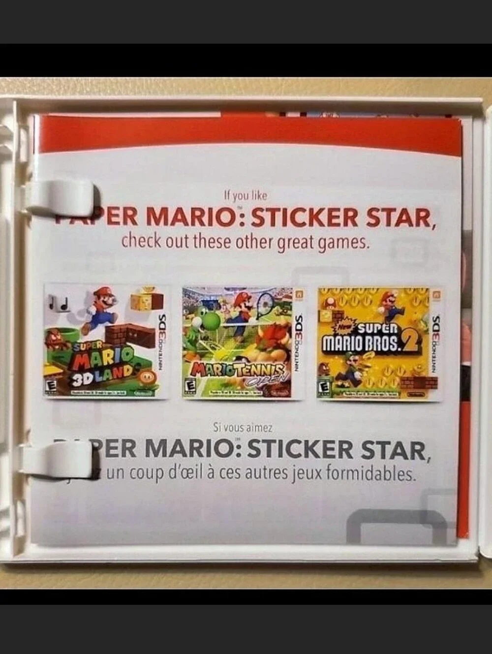 Paper Mario Sticker Star Game Paper Mario 3DS Game Nintendo 3DS Mario Star